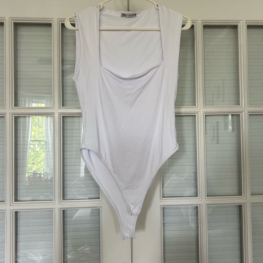 White Zara bodysuit